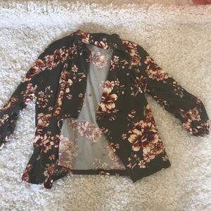 Floral Cropped Cardigan